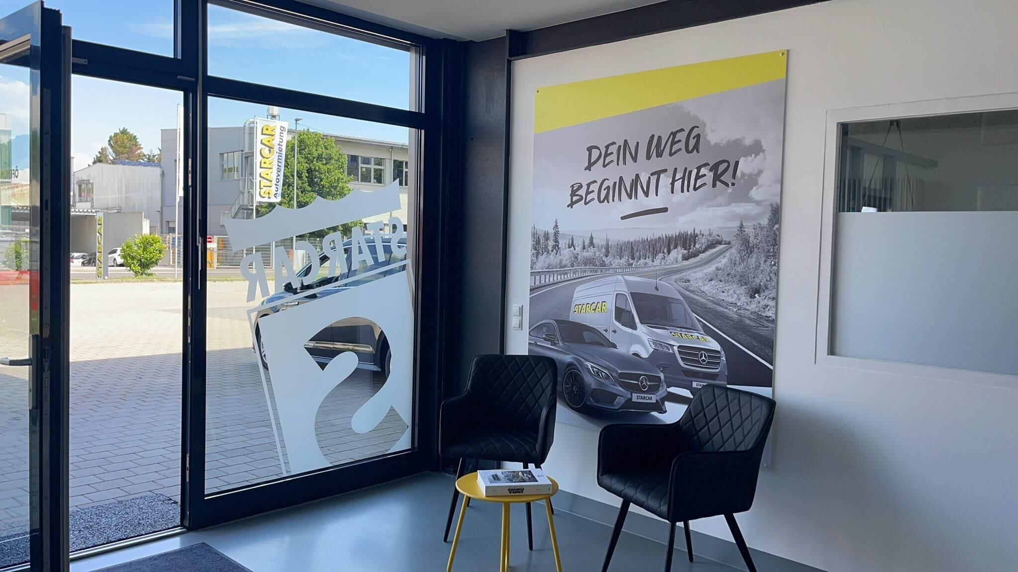 STARCAR Autovermietung Station Ludwigsburg Innenansicht